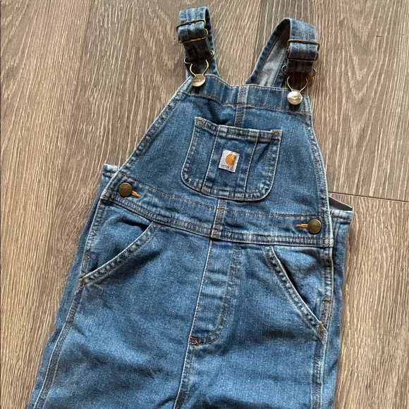 Blue Denim Overalls Carhartt 3T - Picture 2 of 5